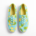 Keds 9.5 Womens Aqua Pineapple Print Canvas Sneakers Shoes Casual Festival Boho