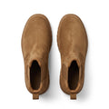 Bacia Womens 9.5 Chestnut Platform Chelsea Boots Faux Suede Cozy Boho Casual