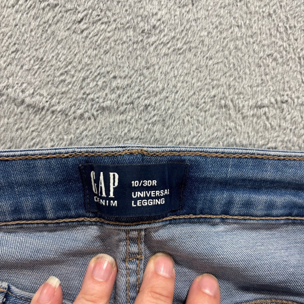 GAP Womens 10/30R Medium Wash Universal Legging Jeans Casual Classic Denim