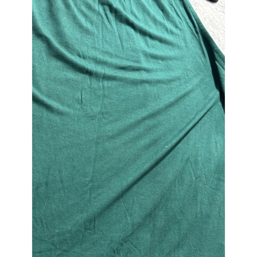 LOFT S Dark Green Halter Ruffle Hem Swing Tank Top Womens Boho Casual
