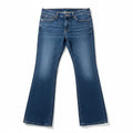 GAP 14L Blue Denim Long and Lean Flare Jeans Womens Vintage Boho Casual