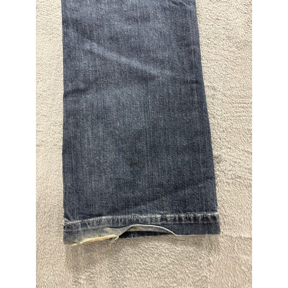 GAP 14L Blue Denim Long and Lean Flare Jeans Womens Vintage Boho Casual