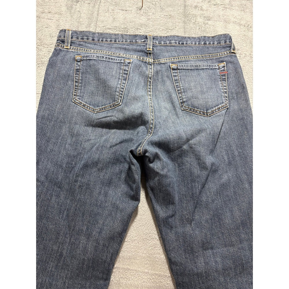 GAP 14L Blue Denim Long and Lean Flare Jeans Womens Vintage Boho Casual