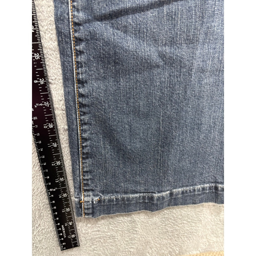 GAP 14L Blue Denim Long and Lean Flare Jeans Womens Vintage Boho Casual