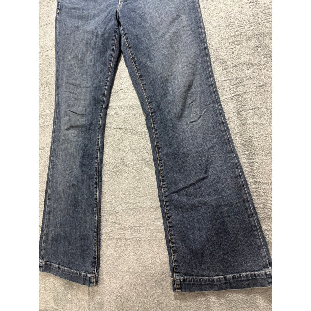 GAP 14L Blue Denim Long and Lean Flare Jeans Womens Vintage Boho Casual