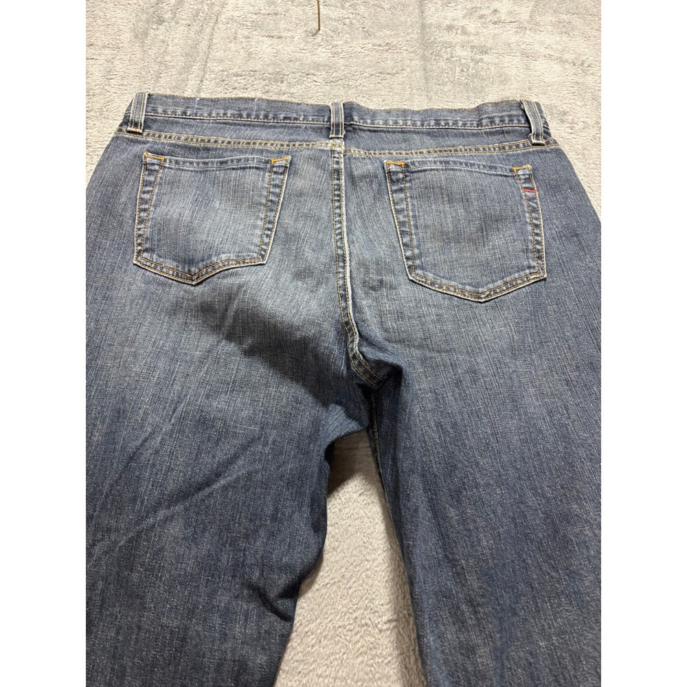 Gap Womens 12L Blue Long and Lean Flare Jeans Denim Stretch Vintage Boho Casual