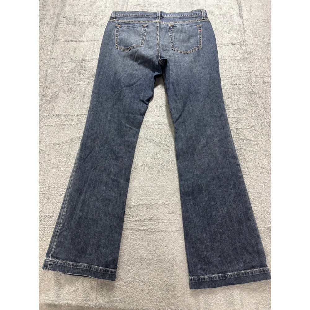 Gap Womens 12L Blue Long and Lean Flare Jeans Denim Stretch Vintage Boho Casual
