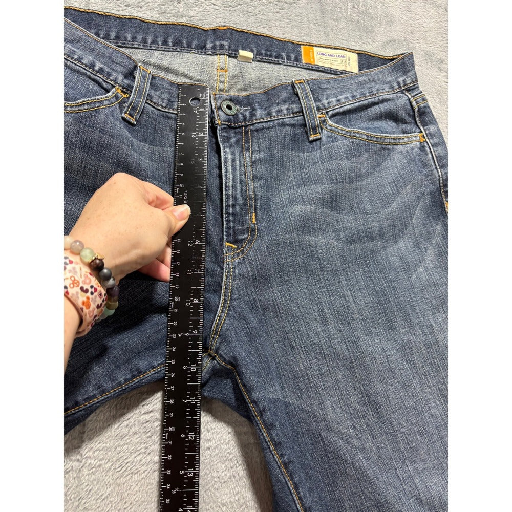 Gap Womens 12L Blue Long and Lean Flare Jeans Denim Stretch Vintage Boho Casual