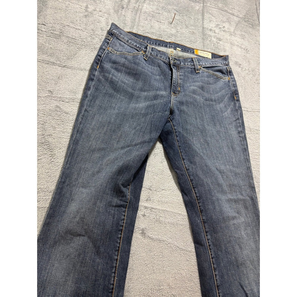 Gap Womens 12L Blue Long and Lean Flare Jeans Denim Stretch Vintage Boho Casual