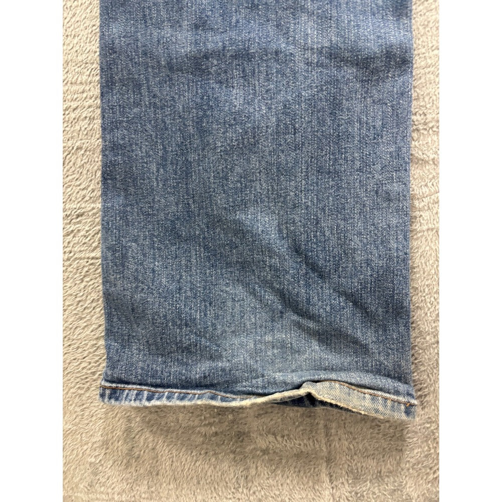 Eddie Bauer Womens 14 Tall Blue Bootcut Jeans Dark Wash Denim Casual Vintage