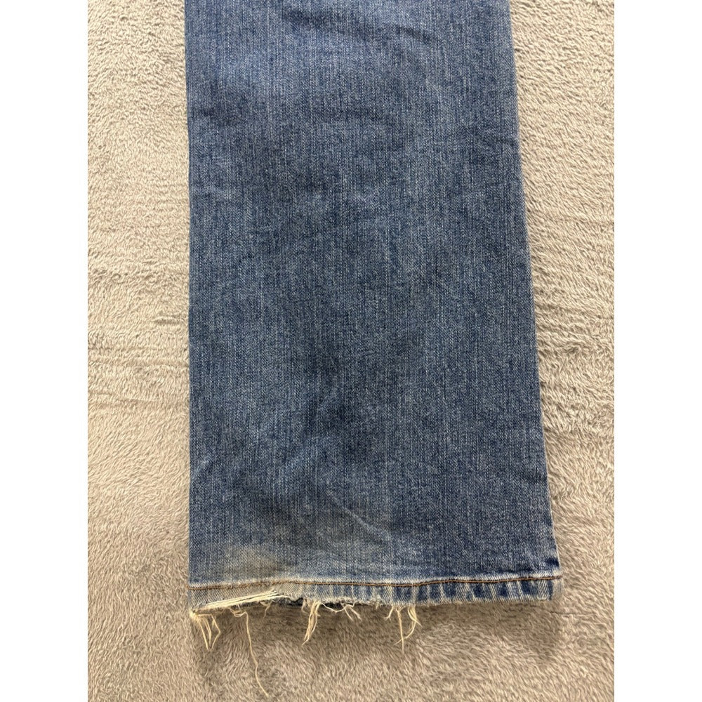 Eddie Bauer Womens 14 Tall Blue Bootcut Jeans Dark Wash Denim Casual Vintage