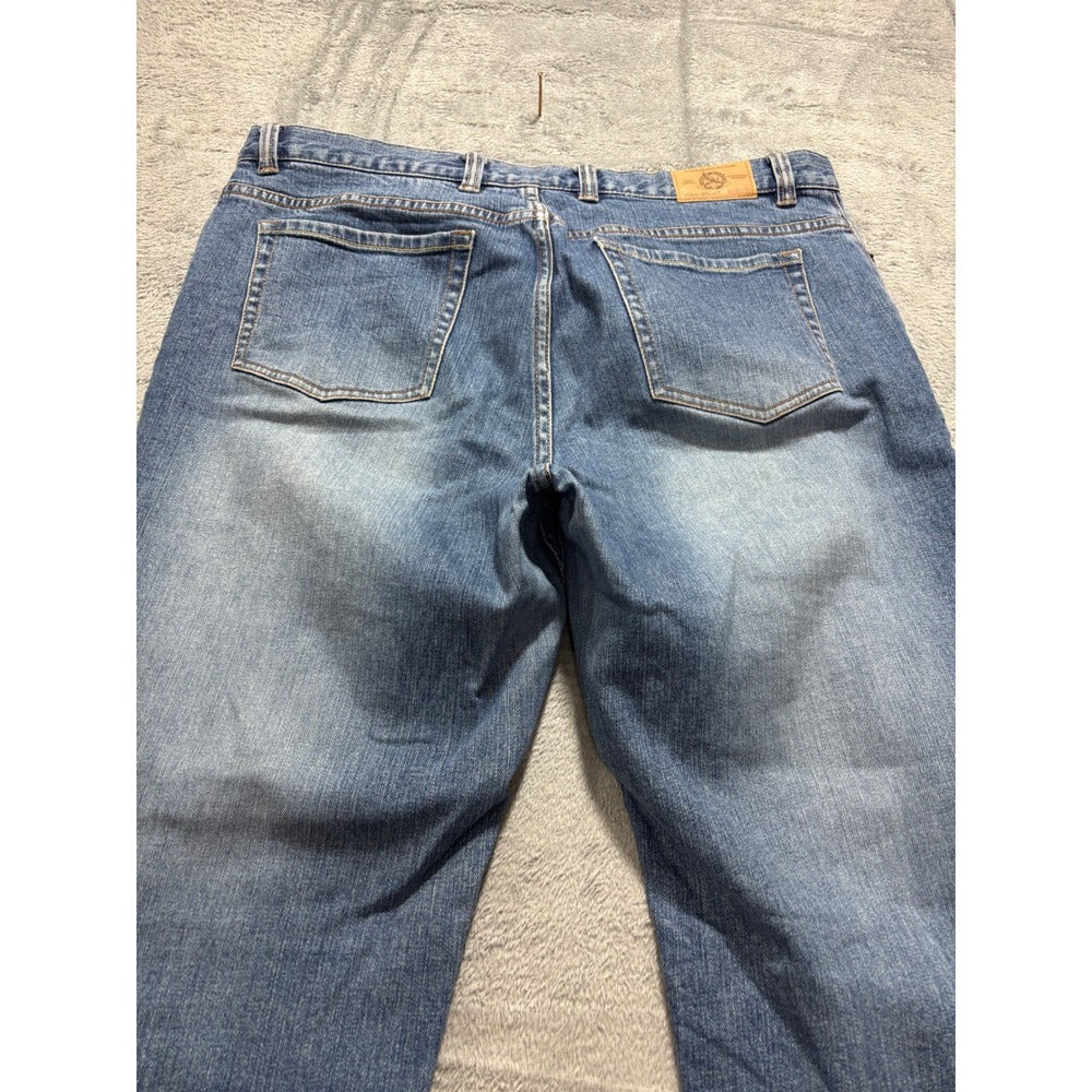 Eddie Bauer Womens 14 Tall Blue Bootcut Jeans Dark Wash Denim Casual Vintage