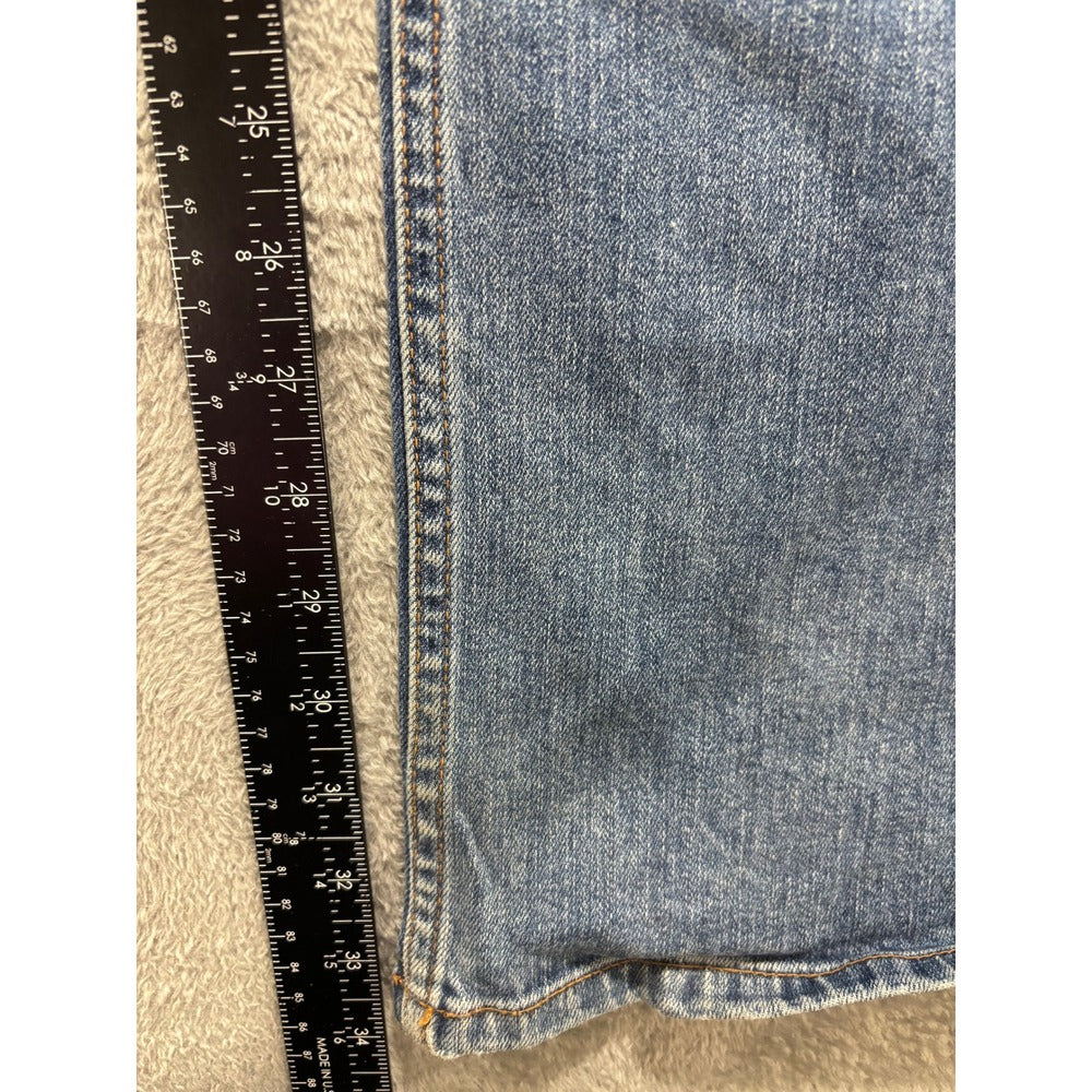 Eddie Bauer Womens 14 Tall Blue Bootcut Jeans Dark Wash Denim Casual Vintage
