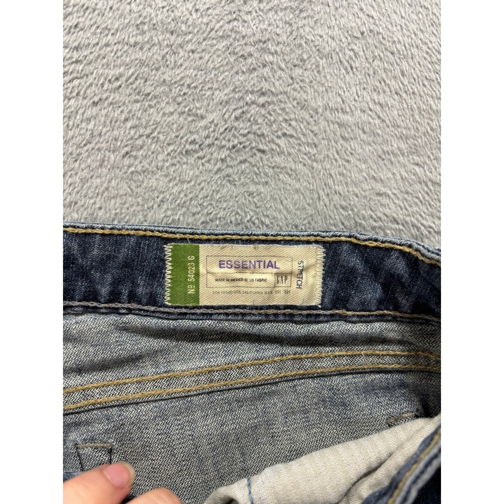 Gap Womens 12L Medium Blue Essential Stretch Bootcut Jeans Vintage Casual Boho