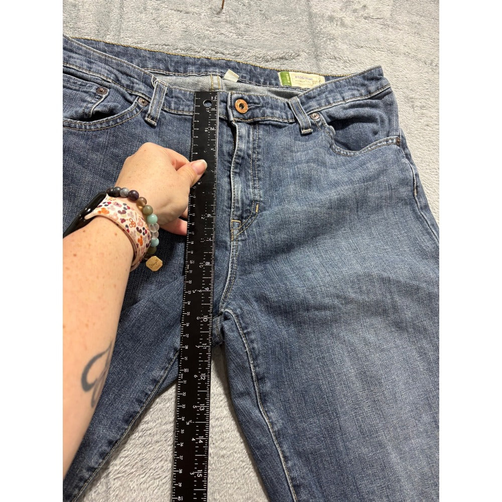 Gap Womens 12L Medium Blue Essential Stretch Bootcut Jeans Vintage Casual Boho