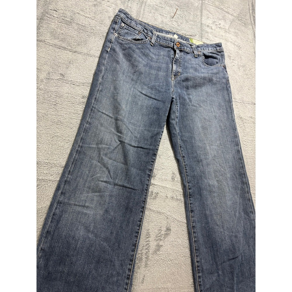 Gap Womens 12L Medium Blue Essential Stretch Bootcut Jeans Vintage Casual Boho