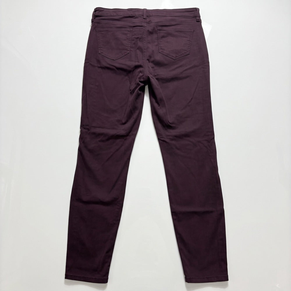 Buffalo David Bitton Hanna 10/30 Womens Dark Plum Skinny Jeans Boho Maroon