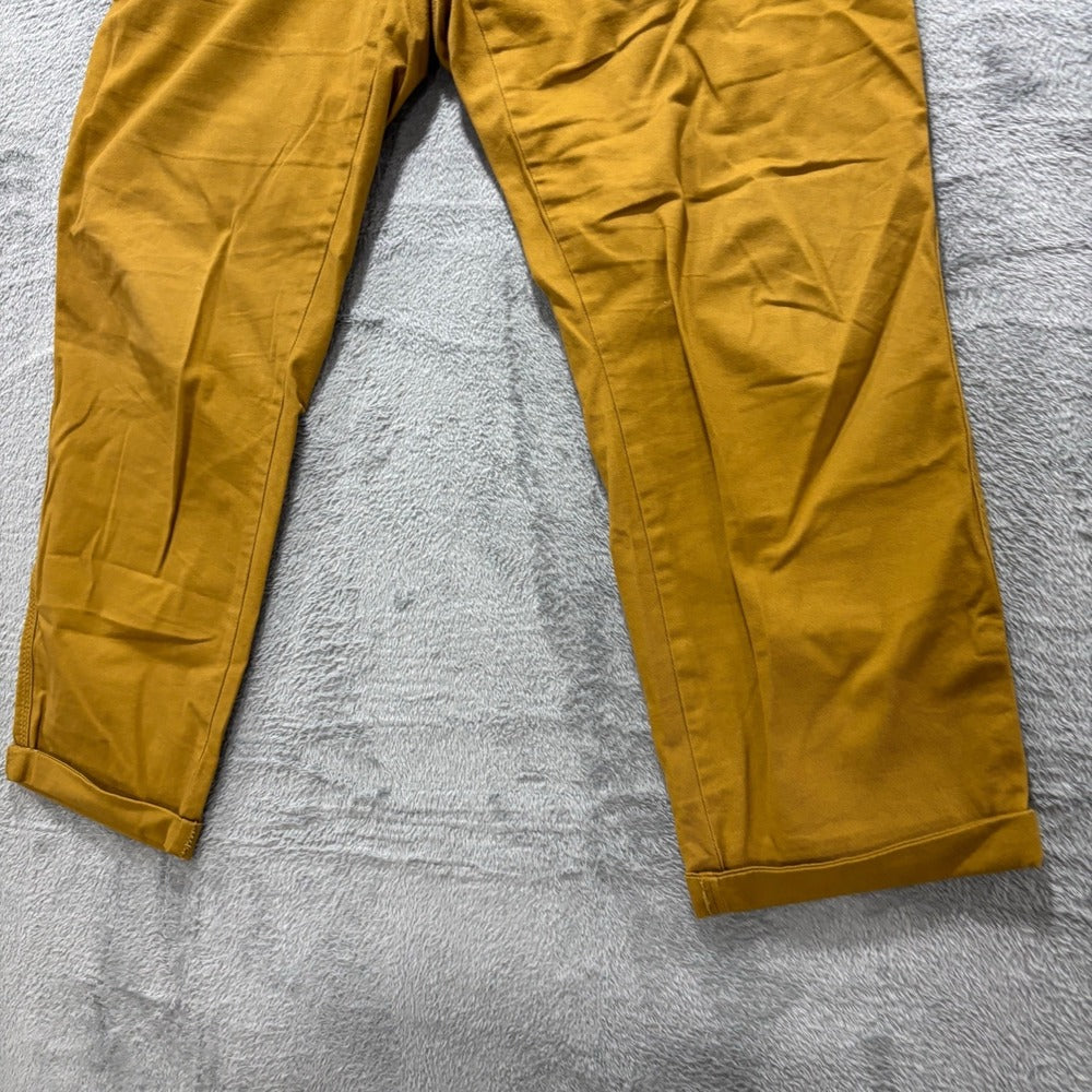 Old Navy Womens M Mustard Gold Utility Cargo Pants Boho Casual