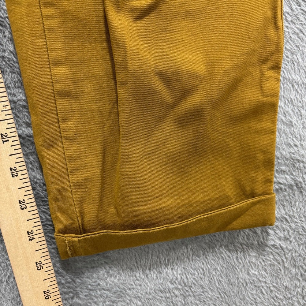 Old Navy Womens M Mustard Gold Utility Cargo Pants Boho Casual
