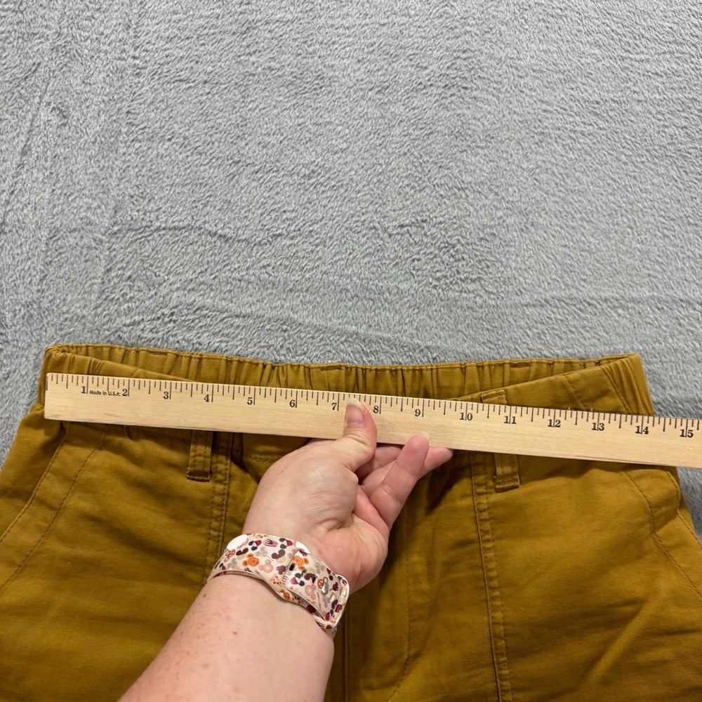 Old Navy Womens M Mustard Gold Utility Cargo Pants Boho Casual
