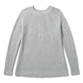 LOFT S Light Blue Grey Chevron Textured Knit Sweater Womens Casual Cozy