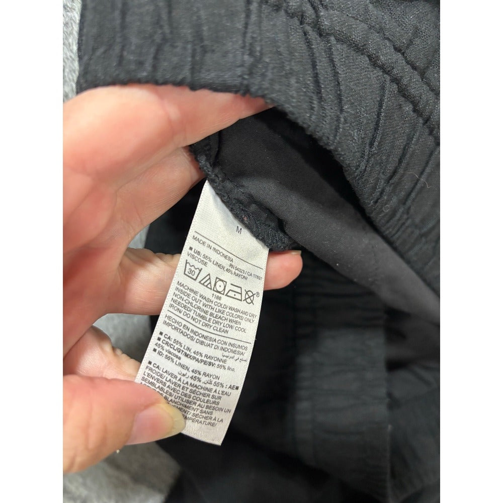 Old Navy Women's Black Wide Leg Pants Size M, photo 9 of 11