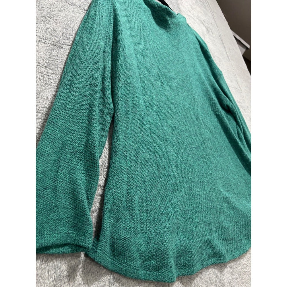Old Navy M Womens Teal Green Mock Neck Sweater Casual Cozy Knit Top