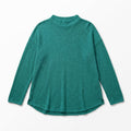Old Navy M Womens Teal Green Mock Neck Sweater Casual Cozy Knit Top