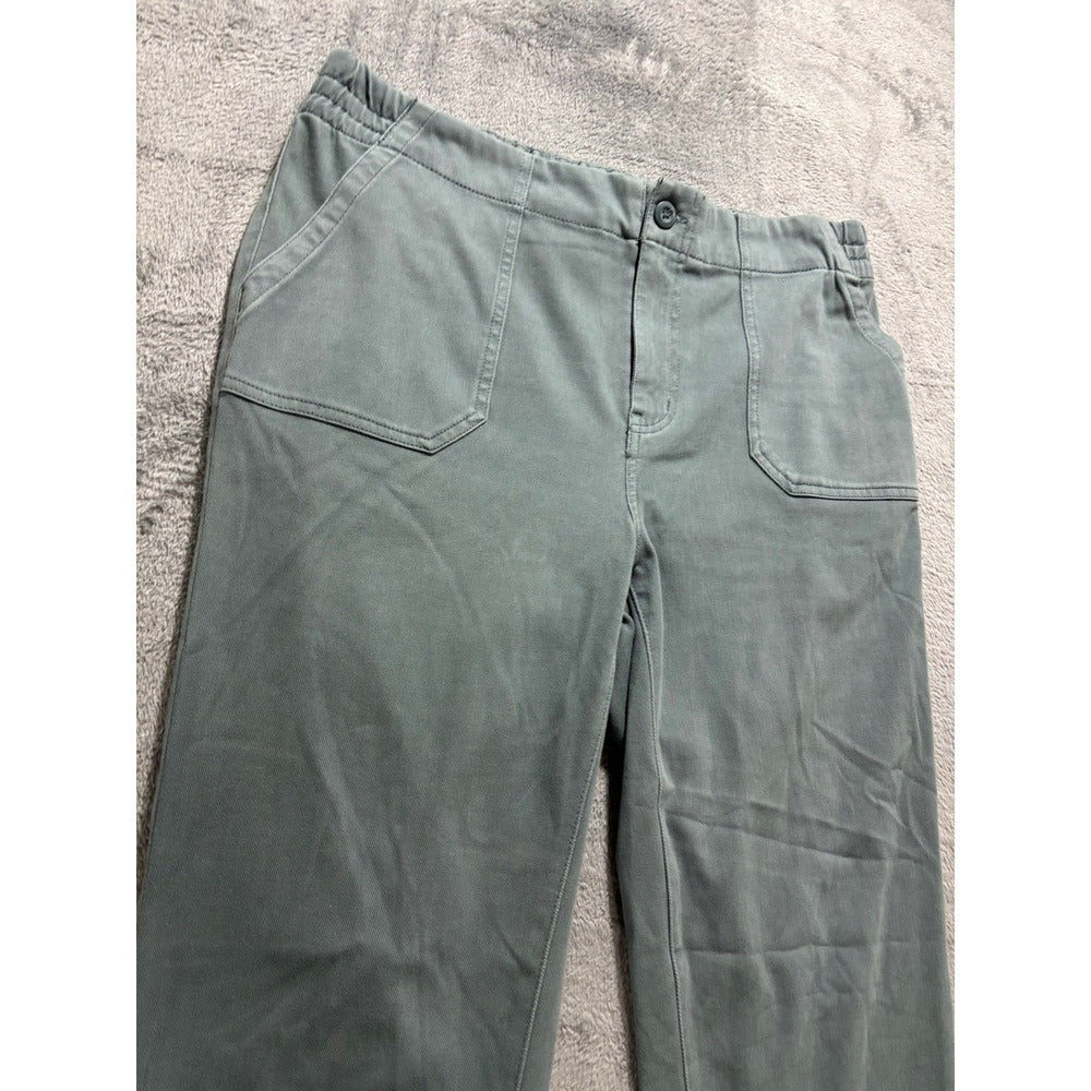 32 Heat Womens M Sage Green Utility Pants Athleisure Casual Stretch Trousers