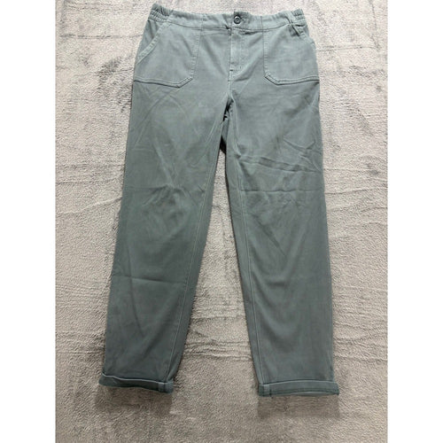 32 Heat Womens M Sage Green Utility Pants Athleisure Casual Stretch Trousers