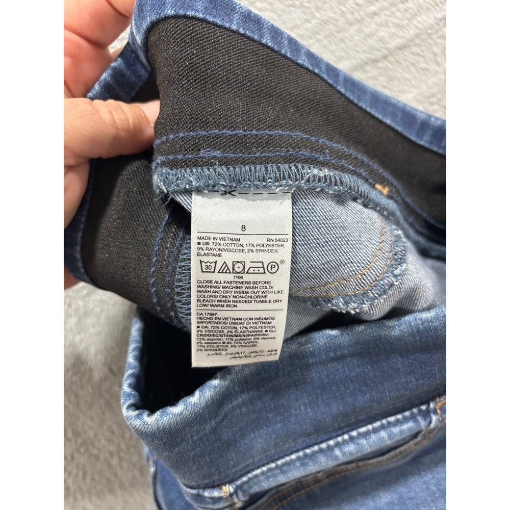 Old Navy 8 Womens Dark Wash Rockstar Jeggings Casual Skinny Denim Pants