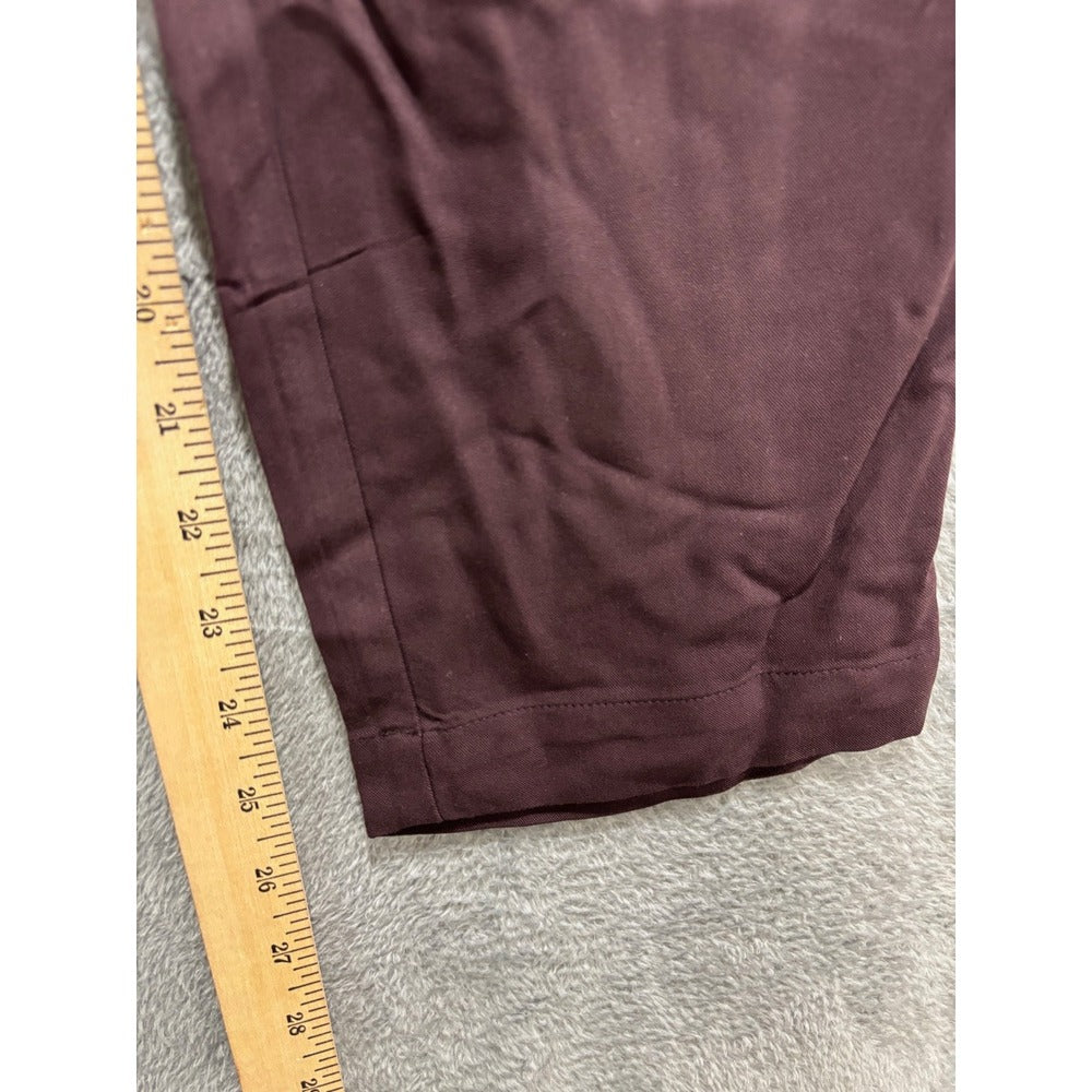 Old Navy Playa Taper Pants M Womens Plum Burgundy Casual Athleisure