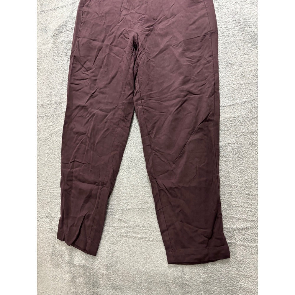 Old Navy Playa Taper Pants M Womens Plum Burgundy Casual Athleisure