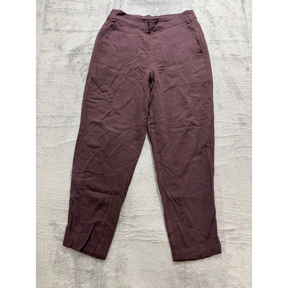 Old Navy Playa Taper Pants M Womens Plum Burgundy Casual Athleisure