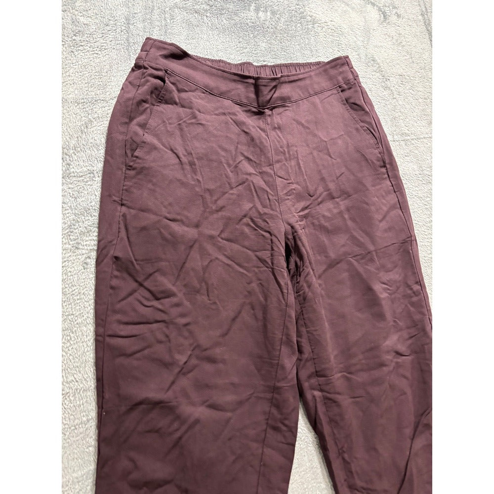 Old Navy Playa Taper Pants M Womens Plum Burgundy Casual Athleisure