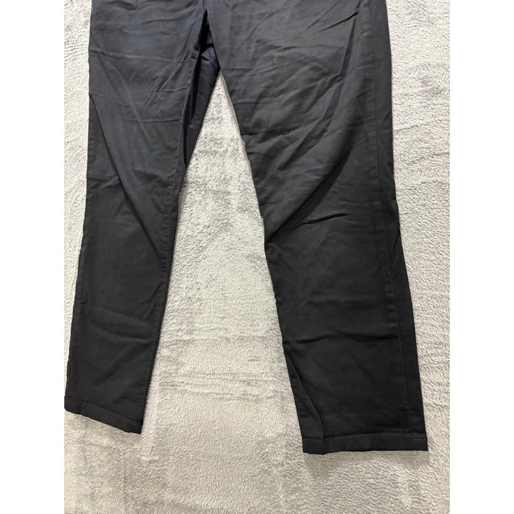 Stylus Womens 6 Black Straight Leg Trousers Pants Casual Preppy Minimalist
