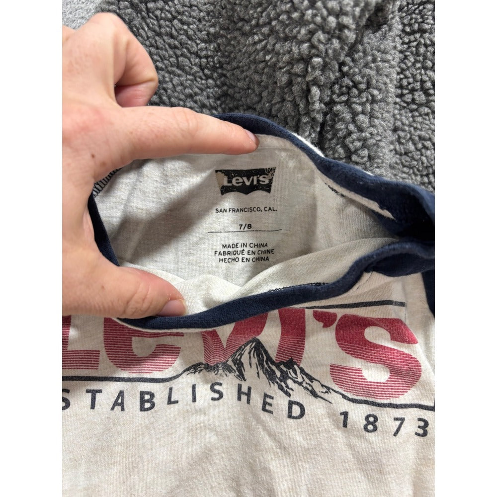Levi's Tommy Bahama Boys M 7-8 Clothing Lot Fleece Jacket Shirts Casual Preppy