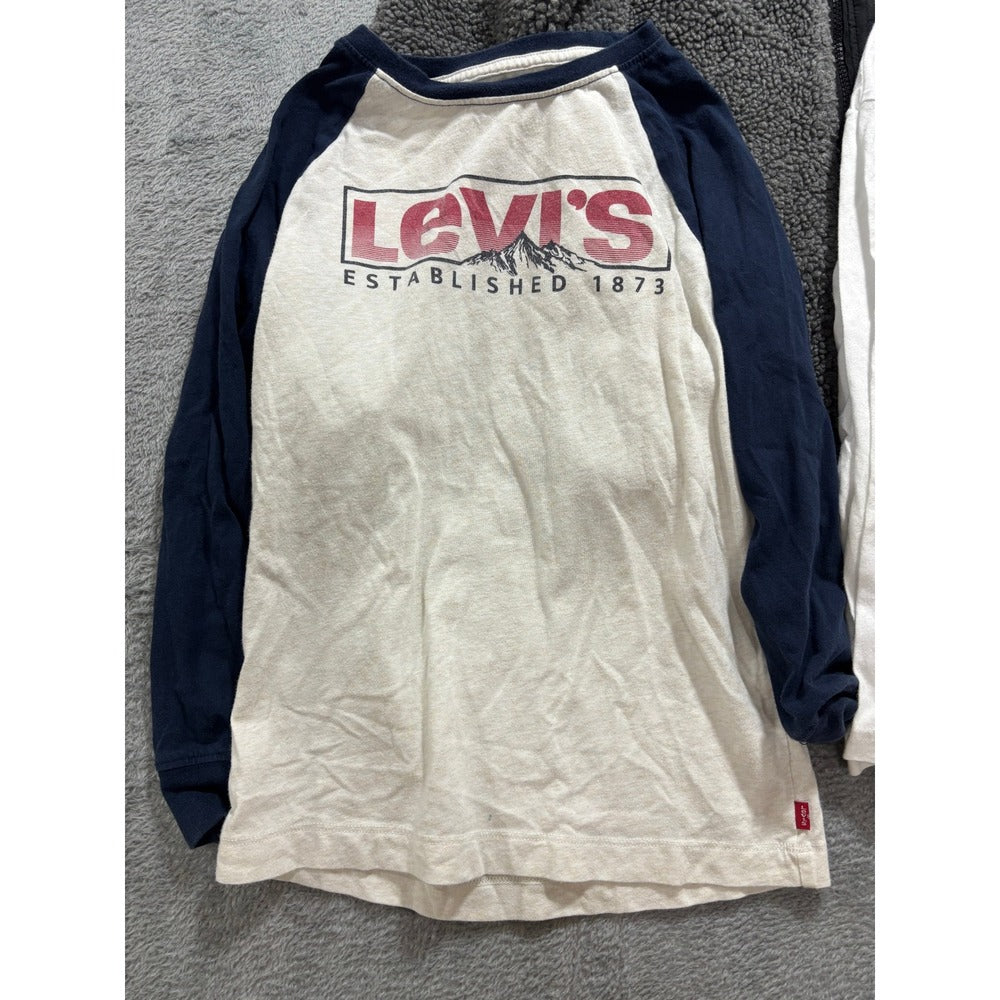 Levi's Tommy Bahama Boys M 7-8 Clothing Lot Fleece Jacket Shirts Casual Preppy