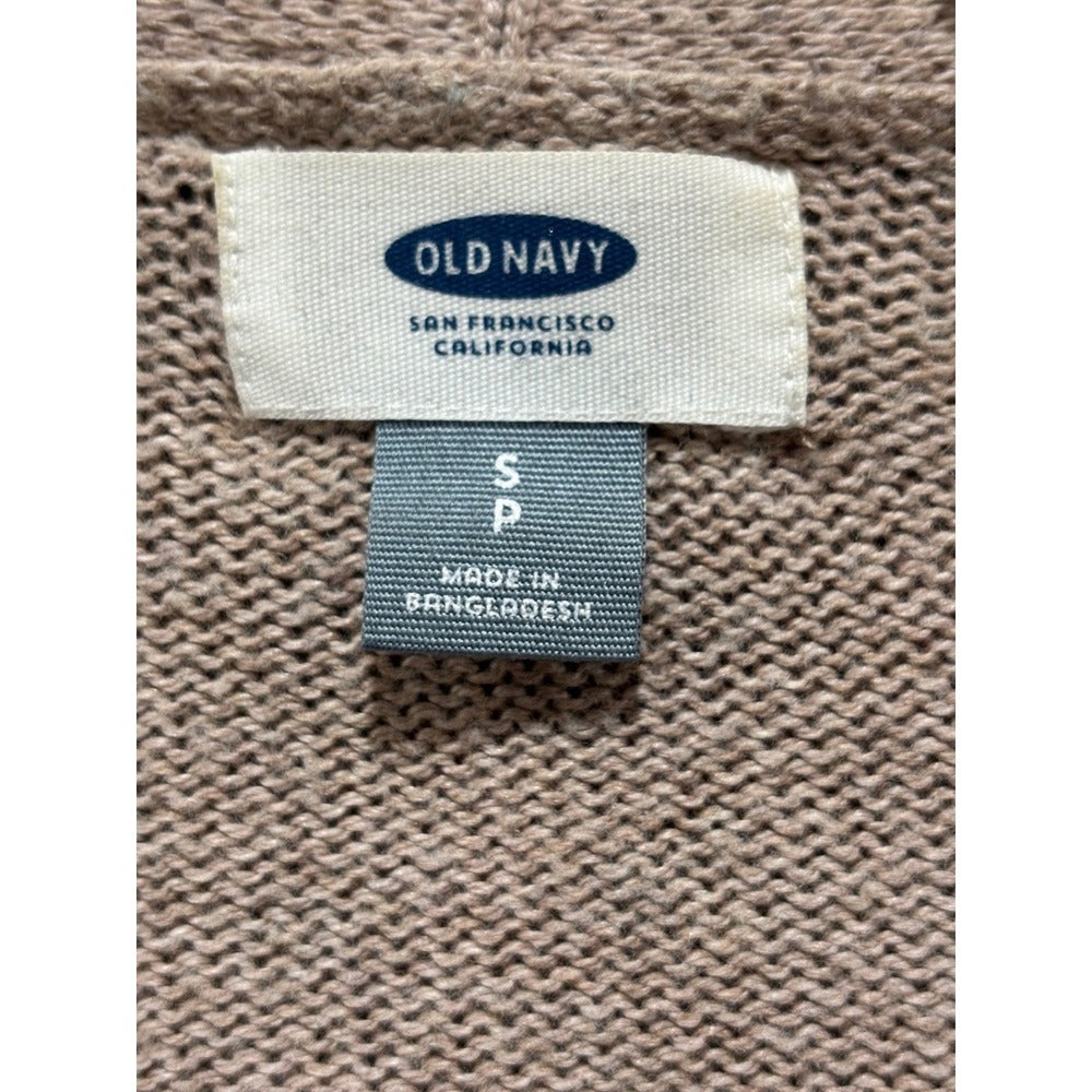 Old Navy Womens S Oatmeal Open Front Long Cardigan Pockets Casual Cozy