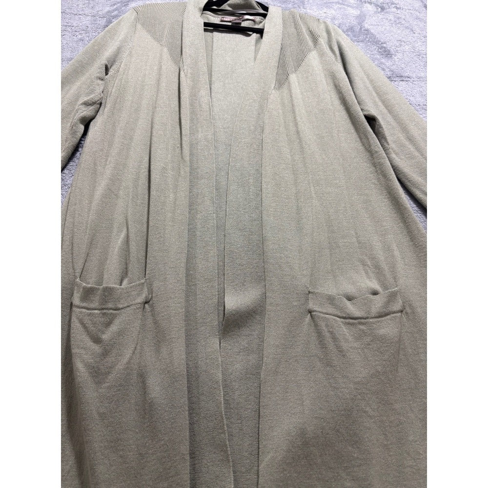Alexandra + Oak Womens S Sage Green Long Duster Open Cardigan Cottagecore Boho