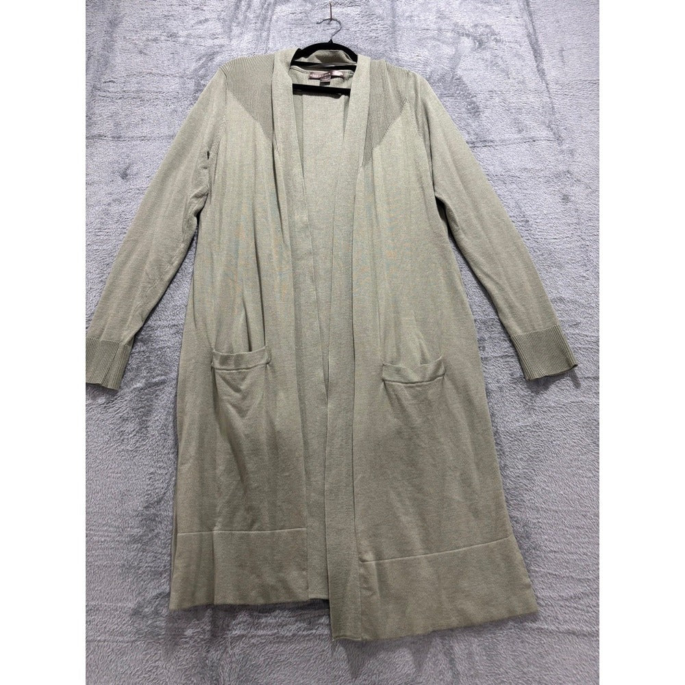 Alexandra + Oak Womens S Sage Green Long Duster Open Cardigan Cottagecore Boho