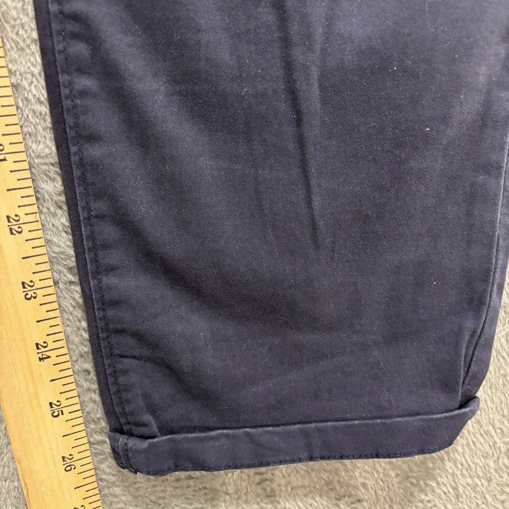 Stylus Womens 6 Navy Chino Pants Preppy Casual Trouser
