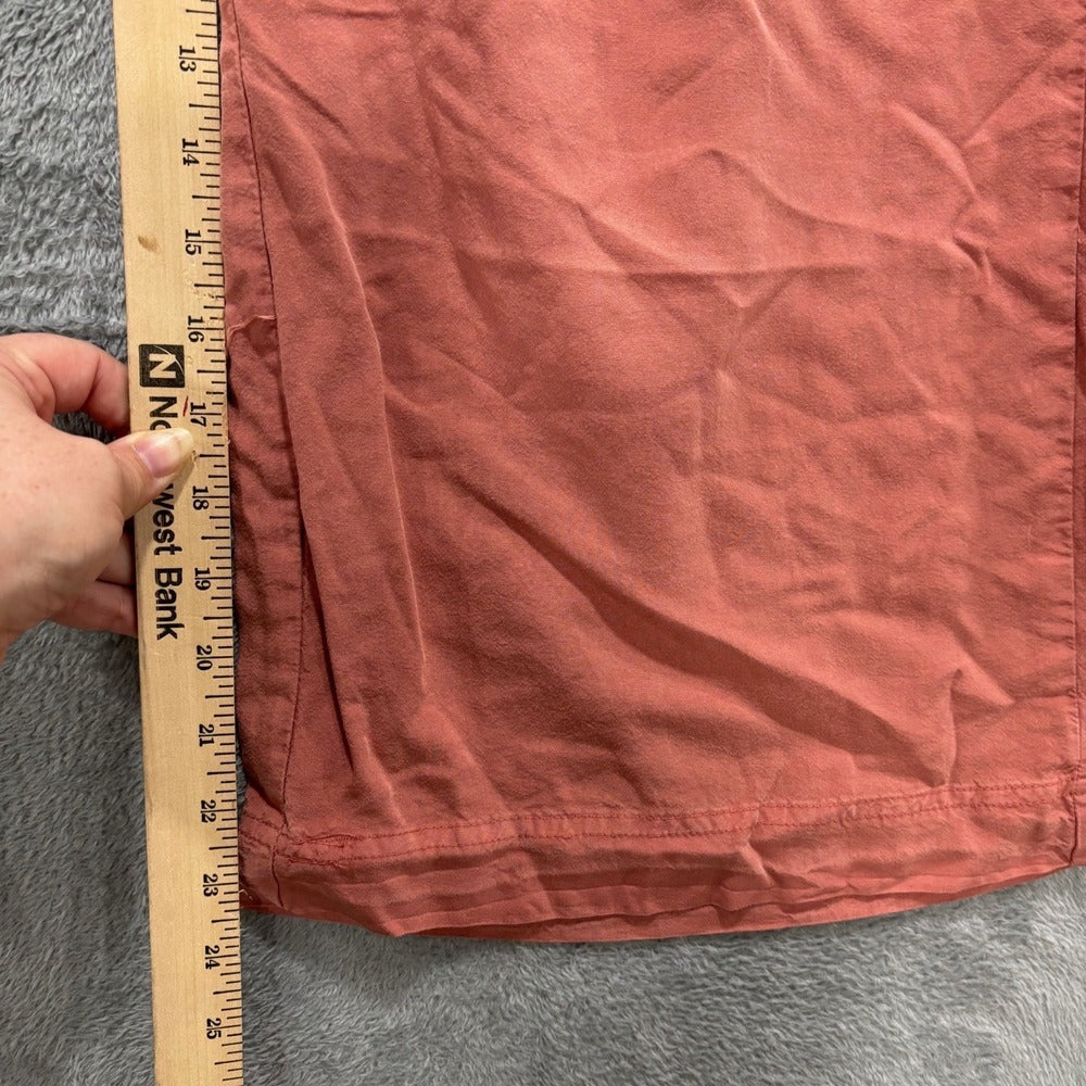 Thread & Supply M Womens Rust Wide Leg Crop Pants Boho Casual Drawstring Waist