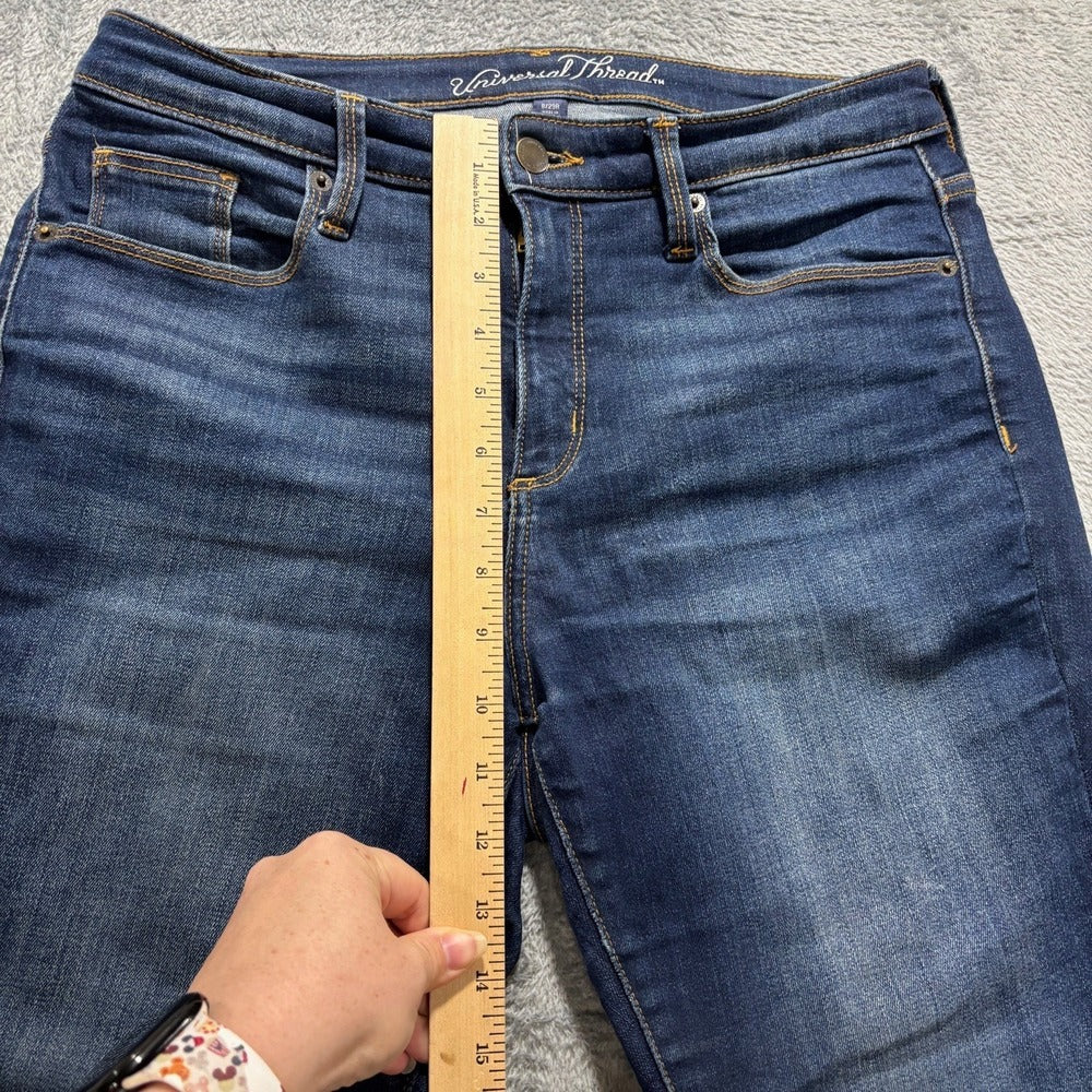 Universal Thread 8/29R Womens Dark Wash Skinny Jeans Casual Minimalist Denim
