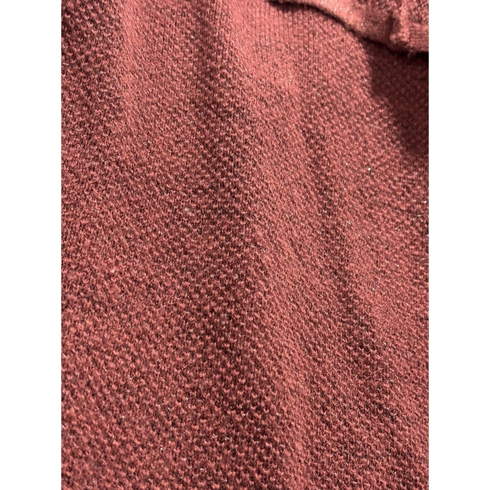 LOFT Outlet Womens S Marsala Metallic Sparkle Shawl Open Cardigan Cozy Boho