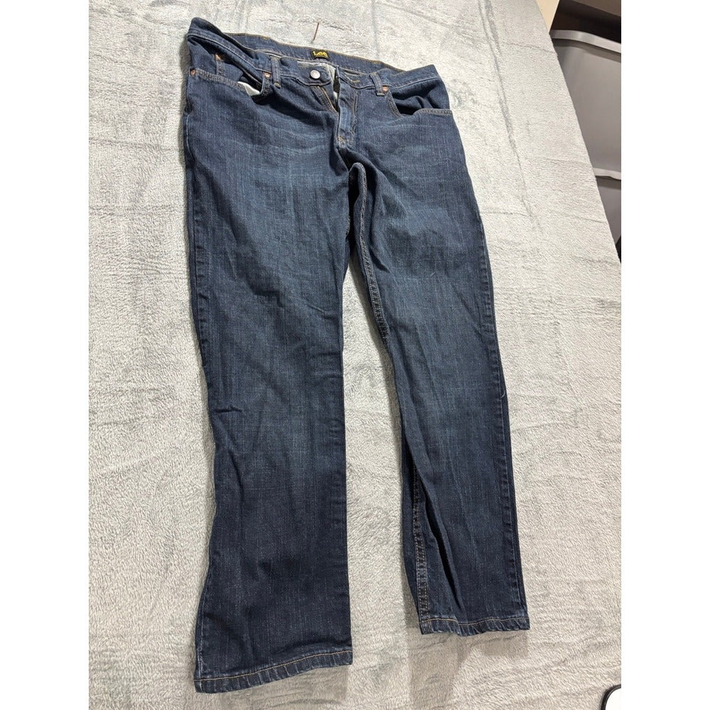 Lee 36x29 Dark Blue Regular Fit Jeans Mens Denim Pants Casual Vintage Preppy