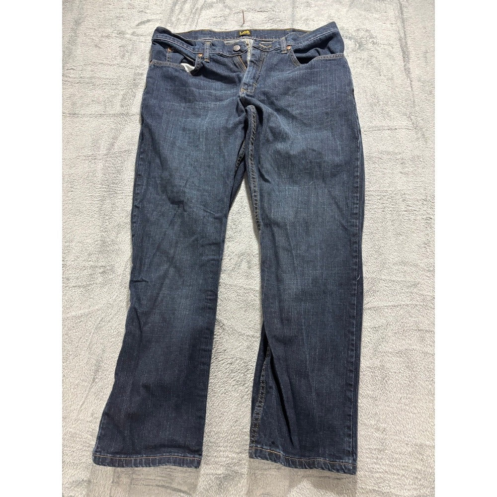 Lee 36x29 Dark Blue Regular Fit Jeans Mens Denim Pants Casual Vintage Preppy