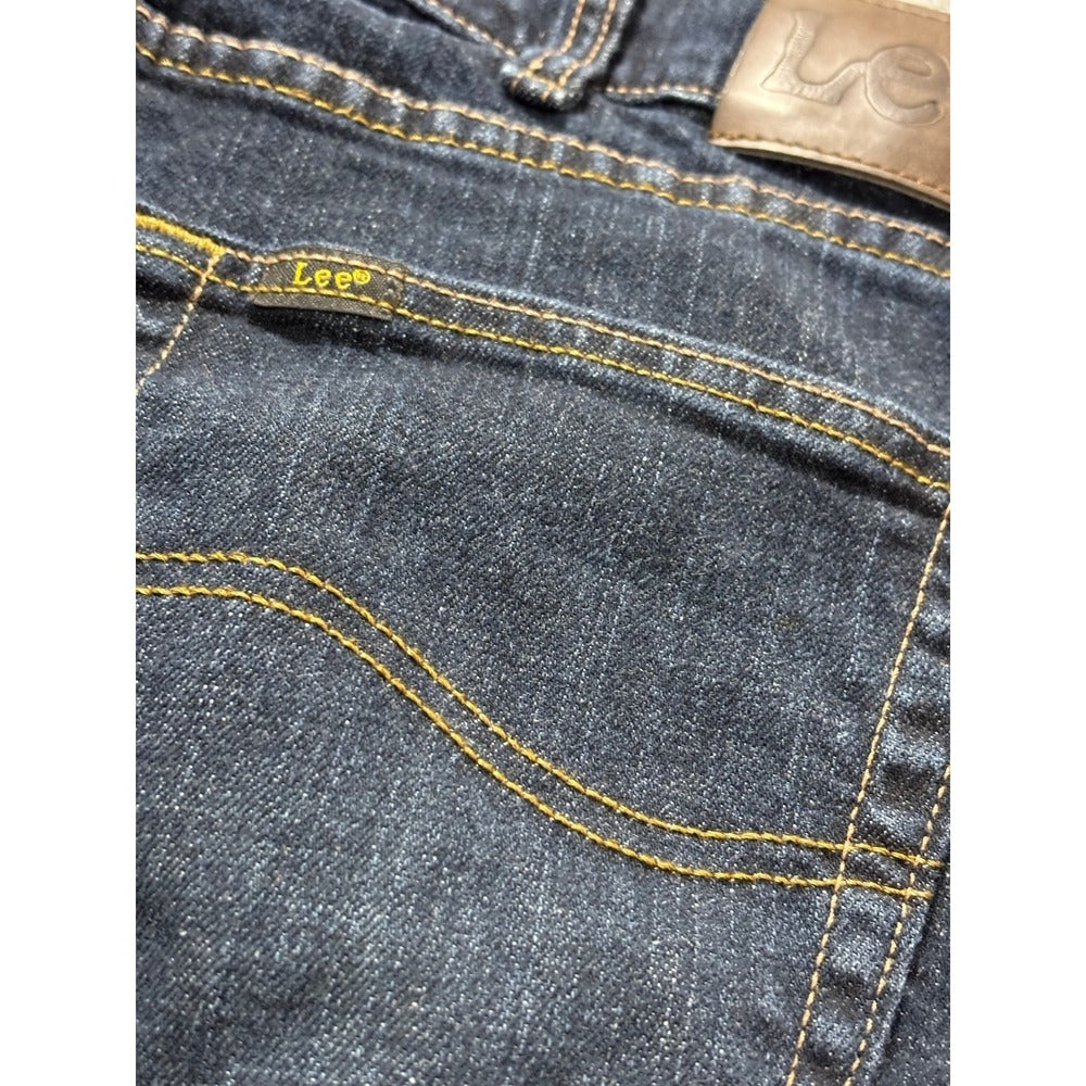 Lee 36x29 Dark Blue Regular Fit Jeans Mens Denim Pants Casual Vintage Preppy