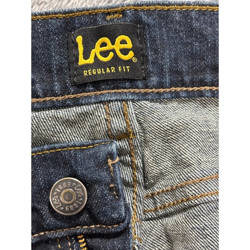 Lee 36x29 Dark Blue Regular Fit Jeans Mens Denim Pants Casual Vintage Preppy