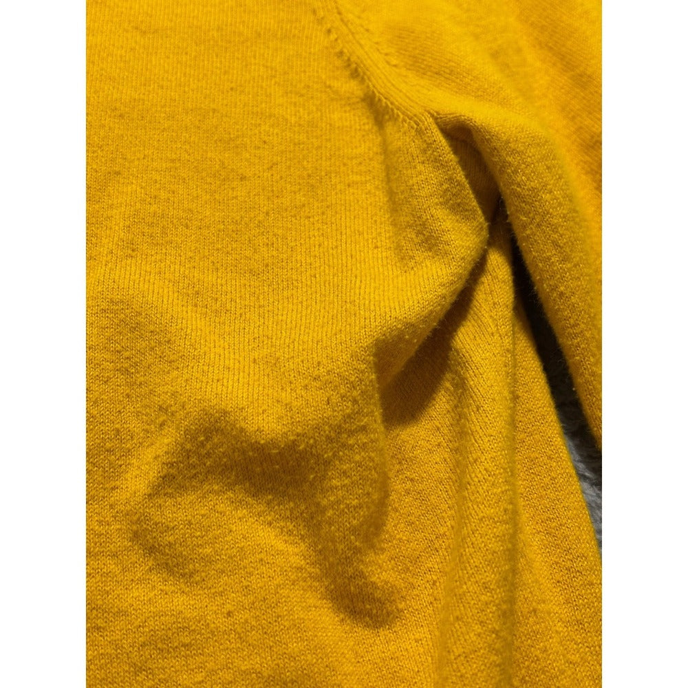 J.Crew S Womens Mustard Yellow Clare Cardigan Button Front Crewneck Preppy Cozy